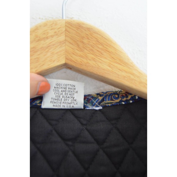 Vera Bradley Black Quilted Jacket with Multicolor Accents - Picture 2 of 6